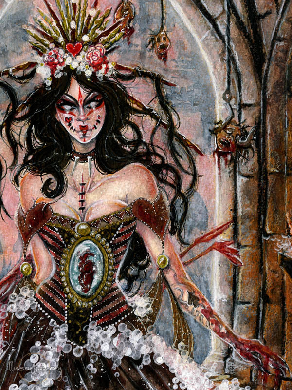 The Queen's Indisputable Law - Alice in Wonderland - Dipinto Originale