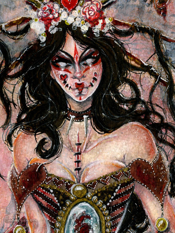 The Queen's Indisputable Law - Alice in Wonderland - Dipinto Originale