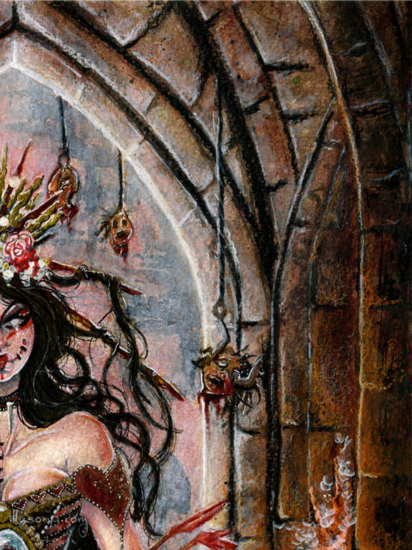 The Queen's Indisputable Law - Alice in Wonderland - Dipinto Originale