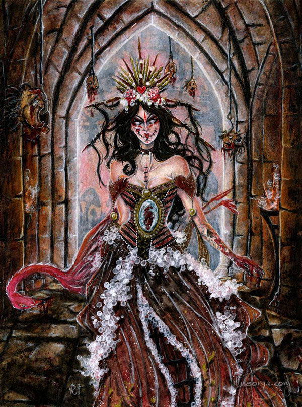 The Queen's Indisputable Law - Alice in Wonderland - Dipinto Originale