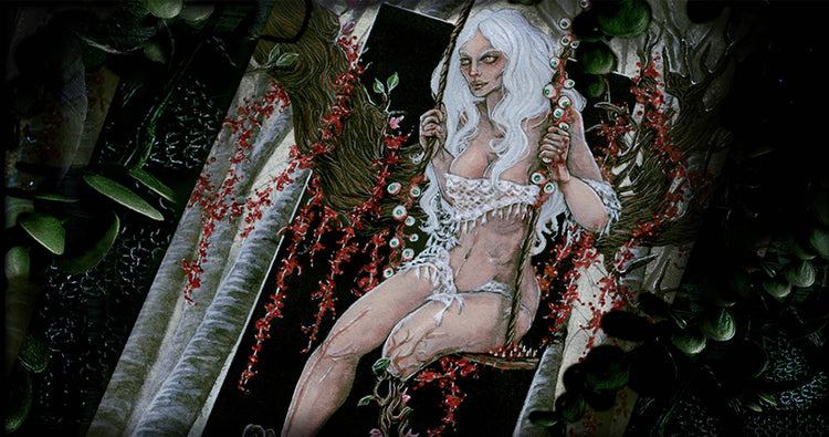Cover Collezione - Dipinti originali - Collezione - Illusorya - Stefania Russo - Dark Surreal Emotive Portraits Art