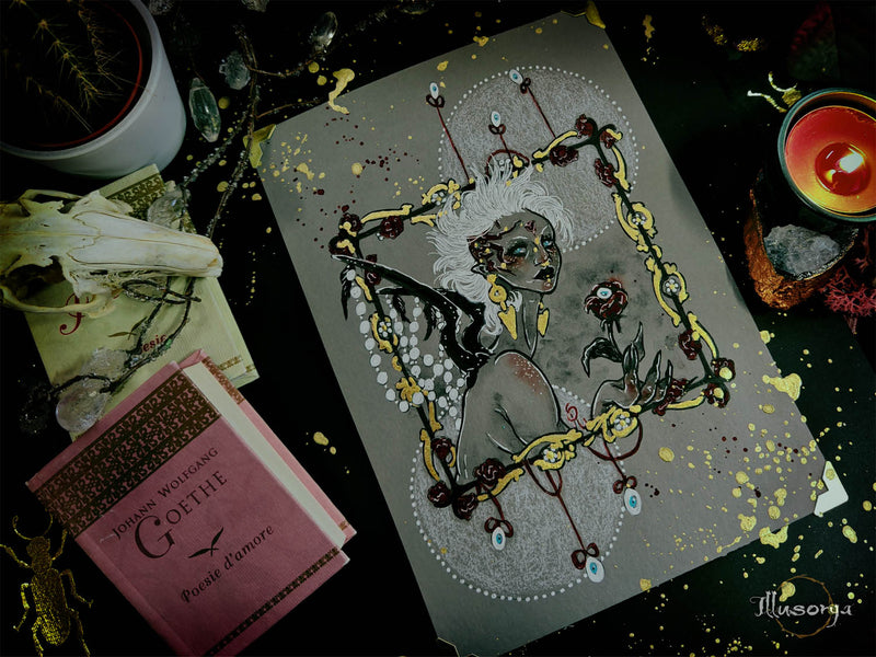 Collezione: Tales from Nowhere Vol. 3 - 2026 - Ink Drawing - Illusorya - Stefania Russo