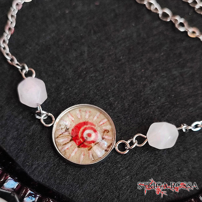 Moon and Eye - Stone: White Quartz - Voices from the Past - Bracelet