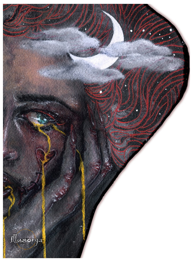 Decay in the sinner's tears - OOAK Original Painting