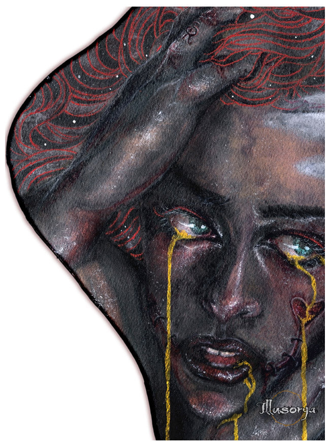 Decay in the sinner's tears - OOAK Original Painting
