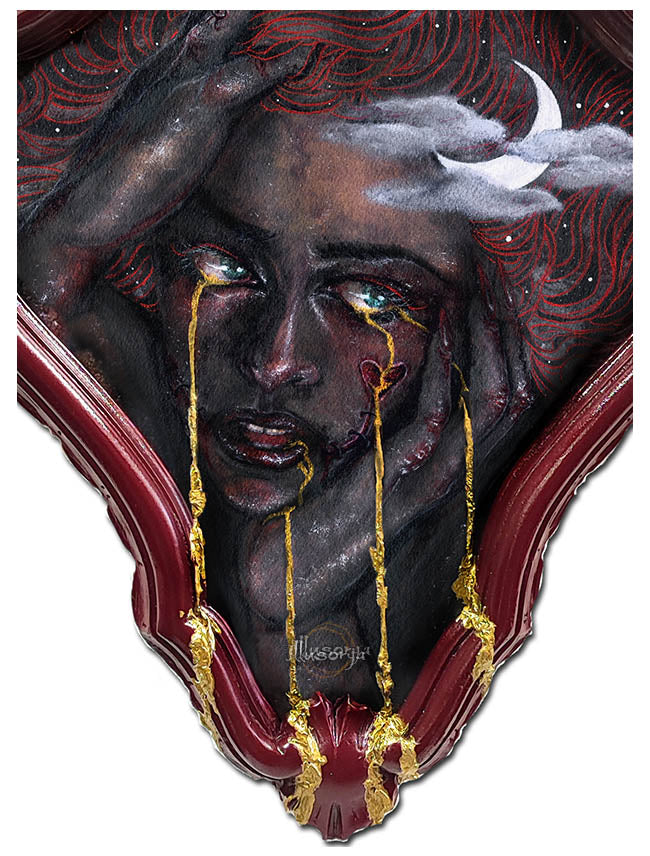 Decay in the sinner's tears - OOAK Original Painting