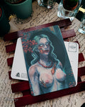 Melancholy loves to wear her red necklace - Postcard