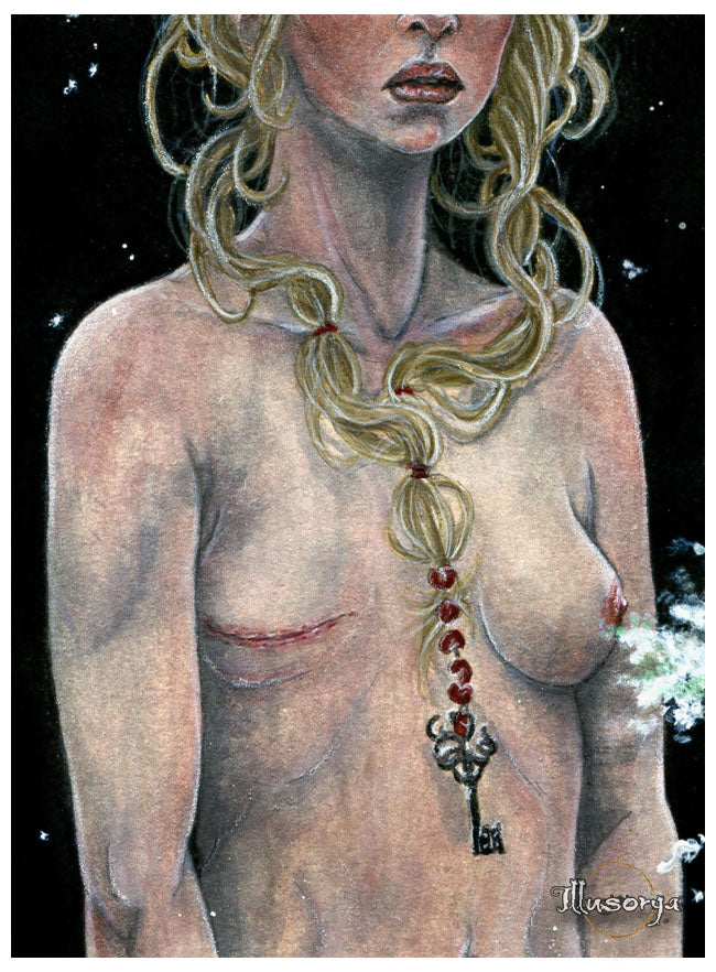 Charity Art | A blooming flower for the Venus of Eternal Spring - Original Painting