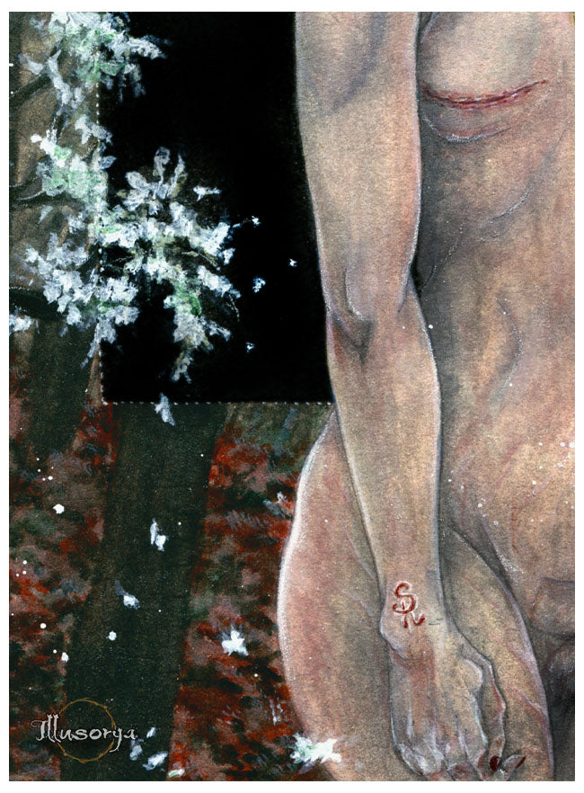 Charity Art | A blooming flower for the Venus of Eternal Spring - Original Painting