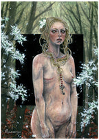 Charity Art | A blooming flower for the Venus of Eternal Spring - Original Painting