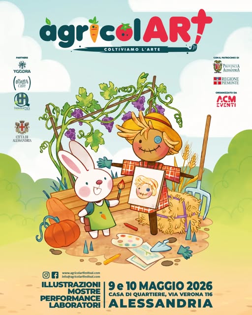 Locandina AgricolART - 9-10 Maggio - Casa di quartiere, Via Verona 116, Alessandria