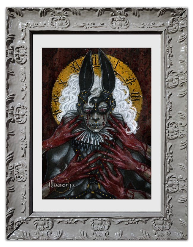 Alice in Wonderland | In the Rabbit's treacherous lair of freedom - Original Painting