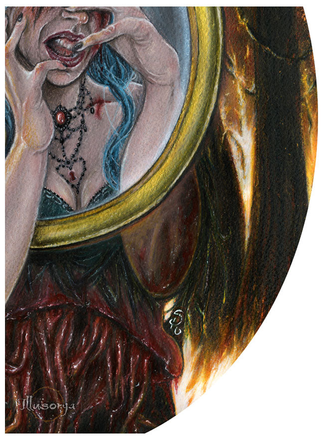 Into the blind threat of silencers - Original Painting