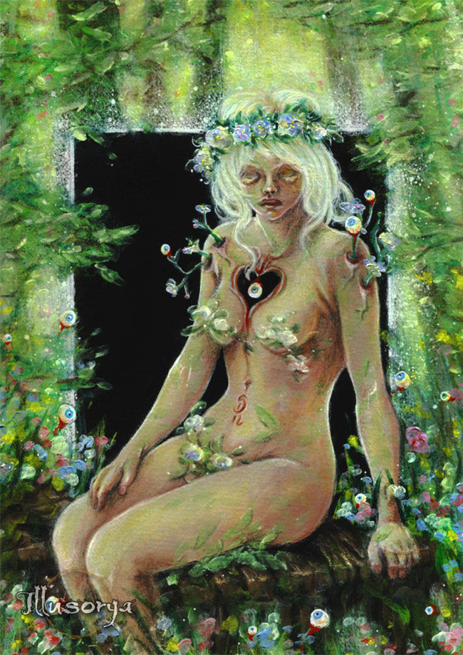 The quiet loneliness in finding self - Original Painting
