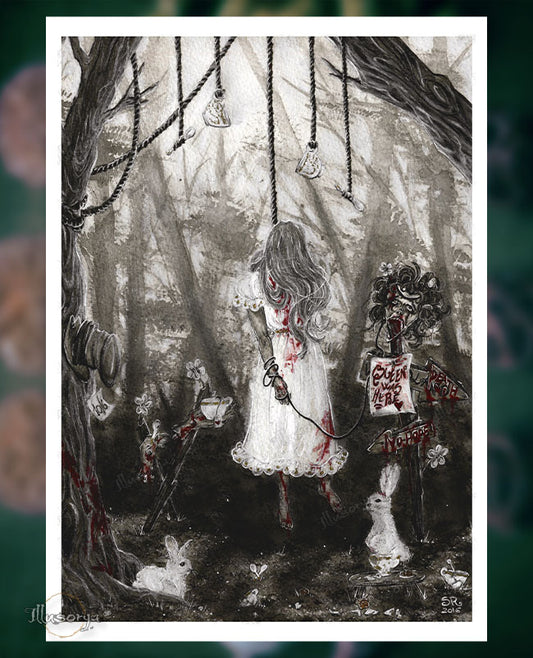 Don't You Delve Deep Into The Forest | Alice in Wonderland - Giclée Print