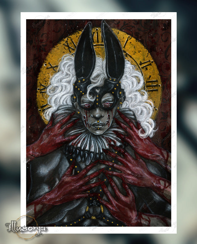 In the Rabbit's treacherous lair of freedom - Alice in Wonderland - Giclée Print