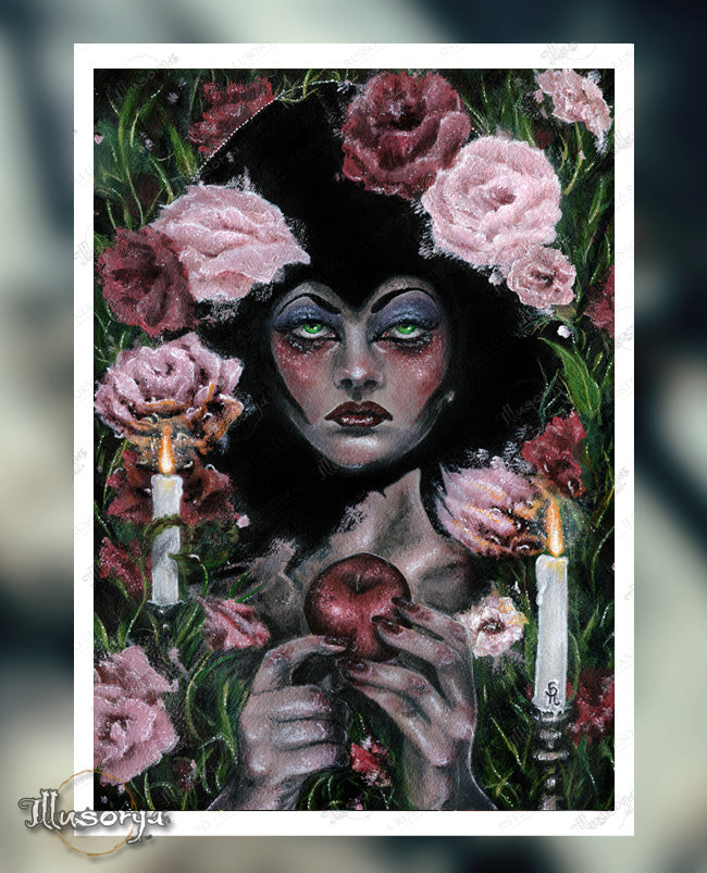The fairest of Decadent Kingdom - Evil Queen from Snow White - Giclée Print