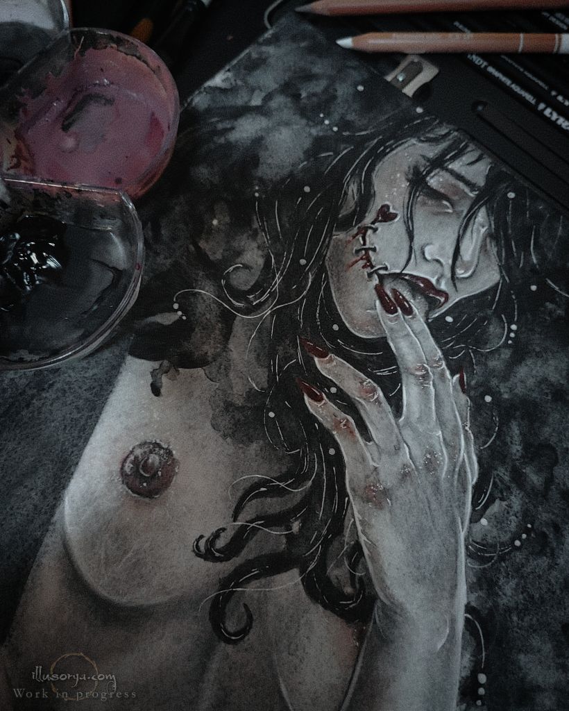 That Mellifluous Memory of Awakening (NSFW) - Original Painting