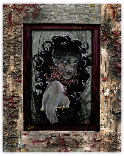 Along Came A Parasite - Original Drawing