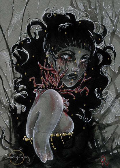 Along Came A Parasite - Original Drawing