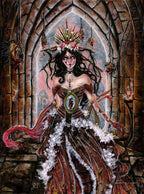 The Queen's Indisputable Law - Alice in Wonderland - Dipinto Originale